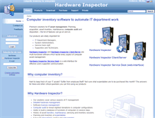 Tablet Screenshot of hwinspector.com